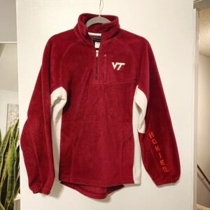 Like New Virginia Tech Maroon Fleece Pullover Size Large